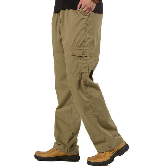 Herren Cargohose mit elastischem Bund, multifunktionalen Utility‑Taschen und geradem Schnitt Shop Nory