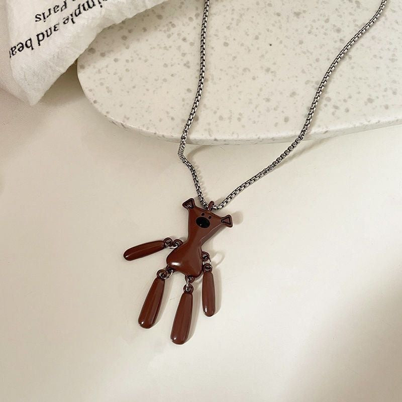 Damen Kette mit kreativem Tierdesign und verspieltem Anhänger Shop Nory