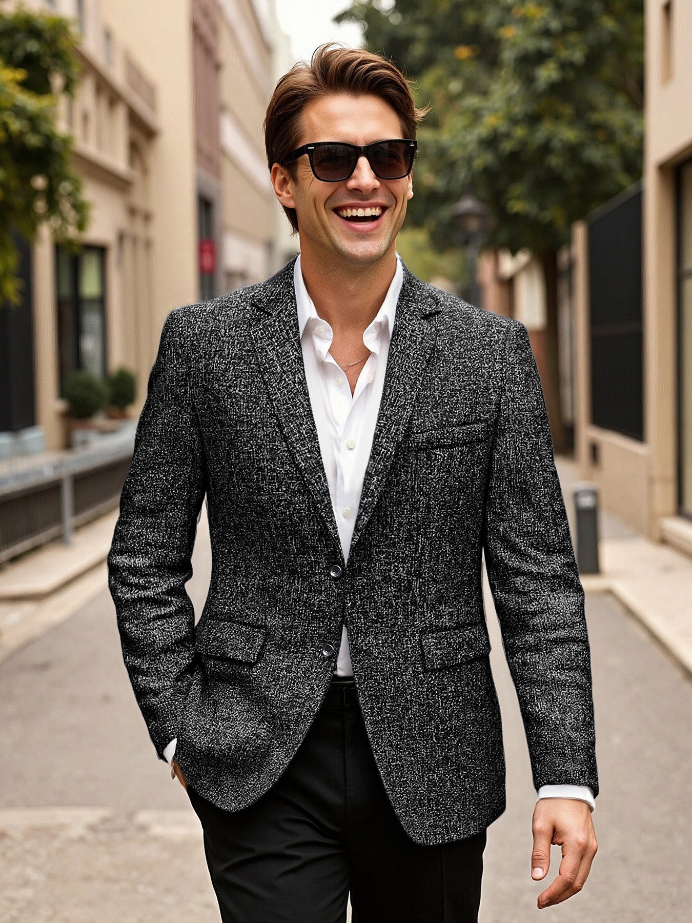 Herren eleganter Blazer aus Wolle
