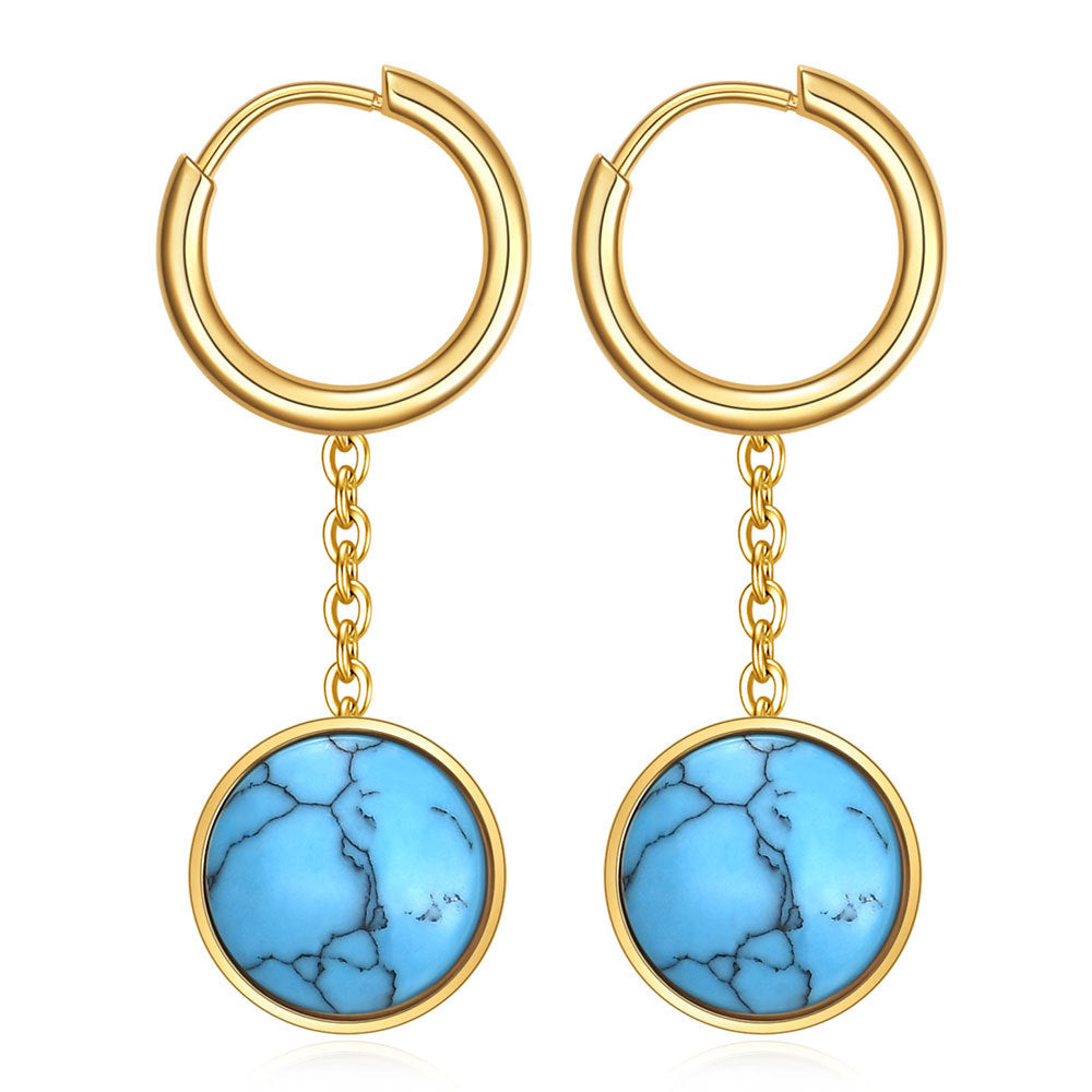 Damen Ohrhänger mit filigranem Pendel-Design und hochwertigem Edelstein Shop Nory