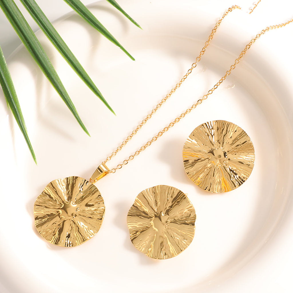 Damen Schmuckset mit filigranem Blattdesign Shop Nory
