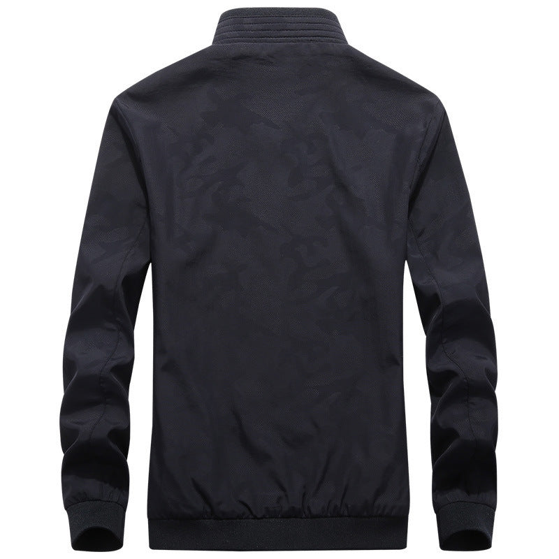 Herren Leichter Urbaner Windbreaker-Blouson mit Mesh-Innenfutter, Stick-Patches und Reißverschlusstaschen Shop Nory