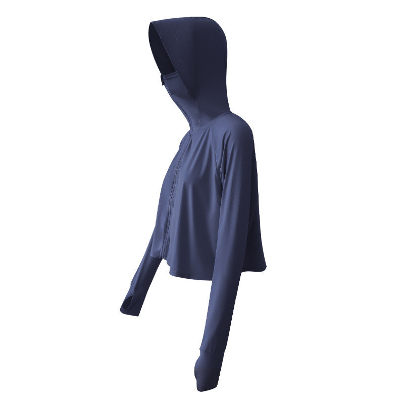 Sonnenschutzkleidung mit Kapuze