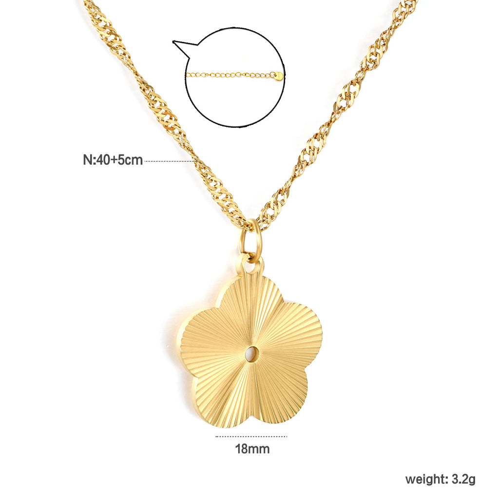 Damen Halskette mit Herzanhänger aus hochwertigem Edelstahl und stilvollem Zopfmuster Shop Nory