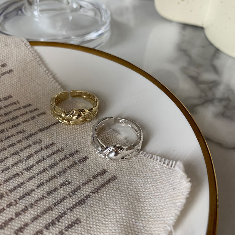 Damenring mit elegantem Flechtmuster und funkelndem Design Shop Nory