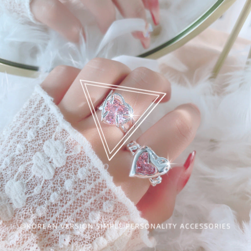 Damenring mit eleganter Zirkonia-Verkettung und filigranem Design Shop Nory