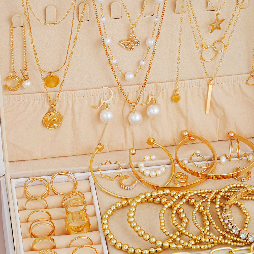 Damen Schmuck-Organizer-Set mit variierenden Designs und eleganten Fächern Shop Nory