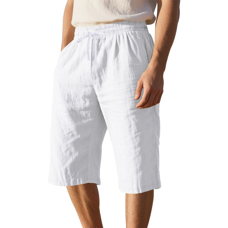 Herren leichte Freizeithose mit elastischem Bund und praktischen Taschen