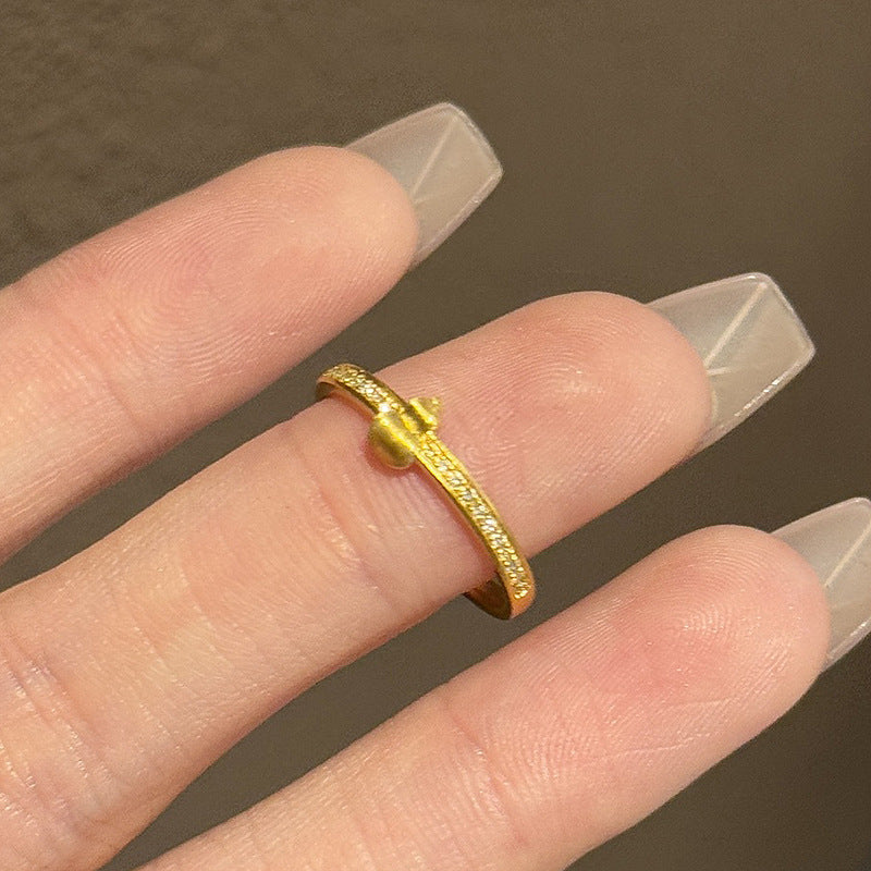 Damen Offener Ring mit elegantem Detail Shop Nory