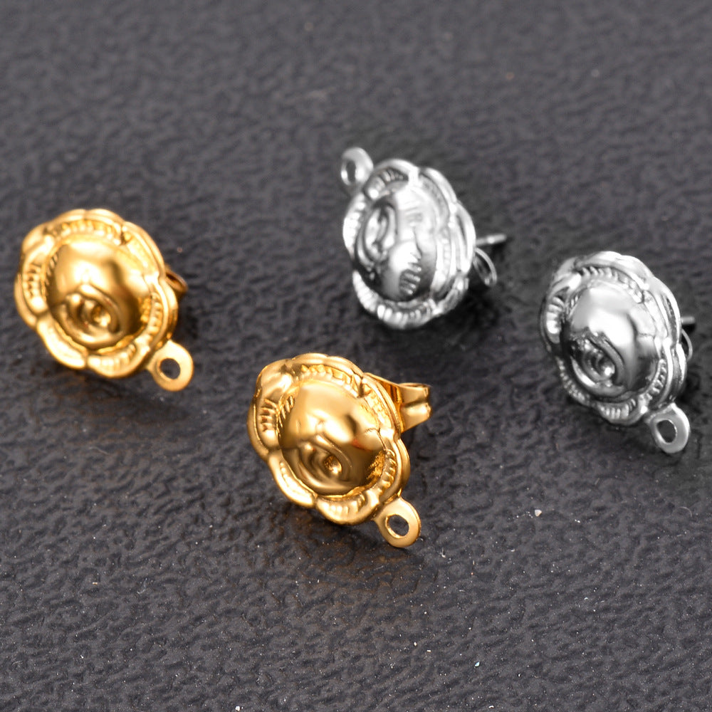 Damen Ohrstecker mit rosenelegantem Design Shop Nory