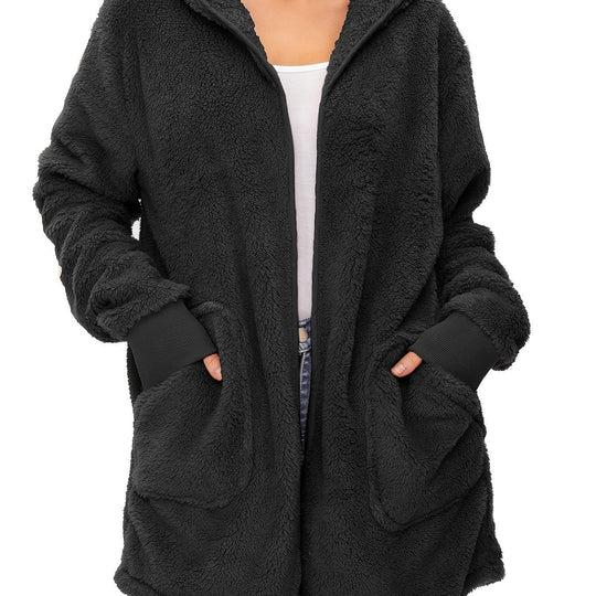Damen weicher Fleece-Mantels