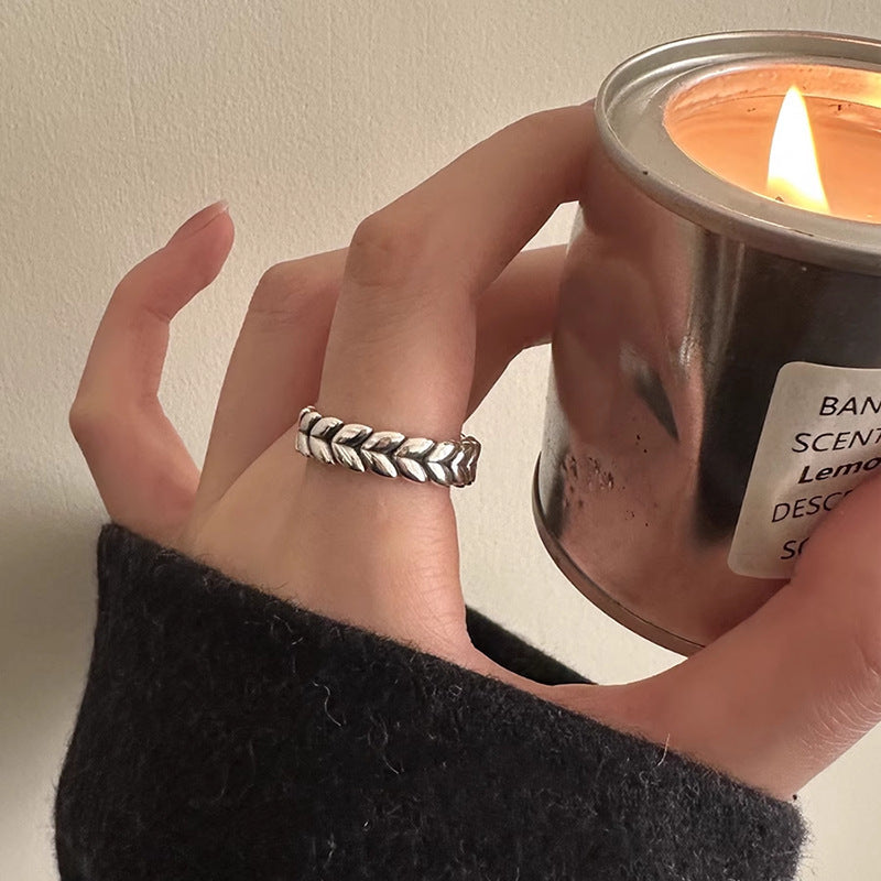 Damen Offener Ring mit gefächertem Design Shop Nory