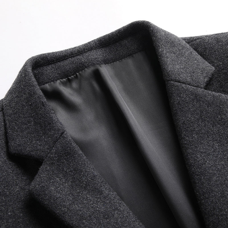Herren Modernes Wollmix-Sakko im Slim-Fit mit Ein-Knopf und Pattentaschen Shop Nory