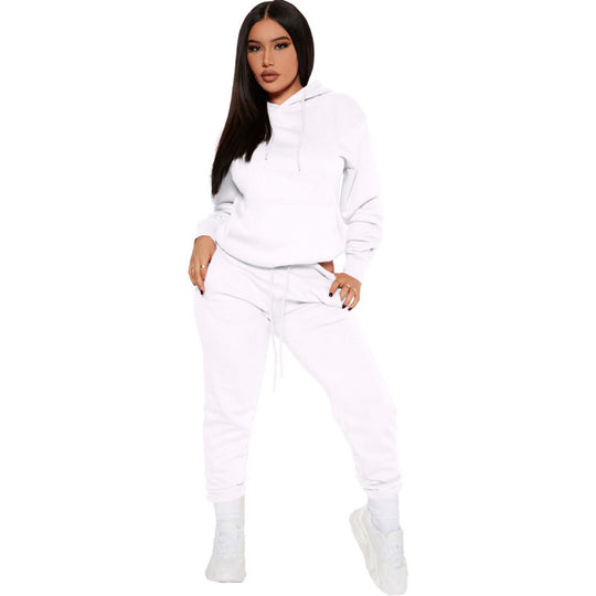 Damen nan zweiteiliges Lounge-Set mit Kapuzenpullover und High-Waist Jogginghose aus weichem French Terry Shop Nory