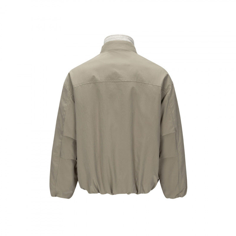 Herren Ultraleichte Tech-Blousonjacke mit Raglanärmeln, Stehkragen und Reißverschlusstaschen Shop Nory