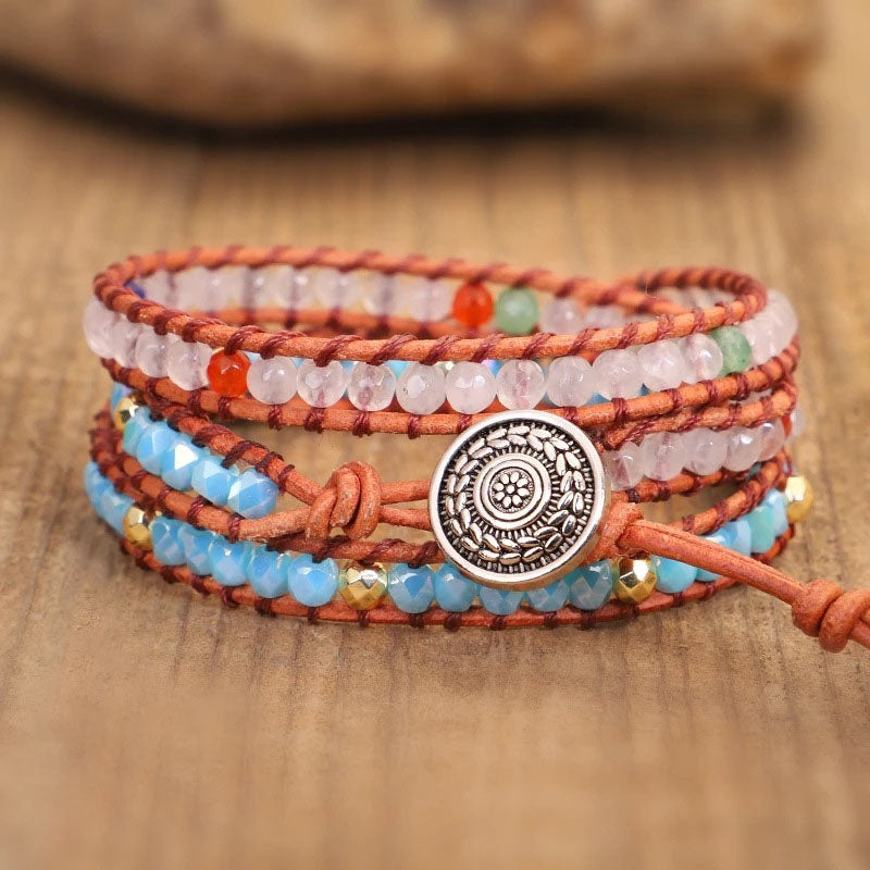 Böhmisches Geflochtenes Perlenarmband | Shop Nory