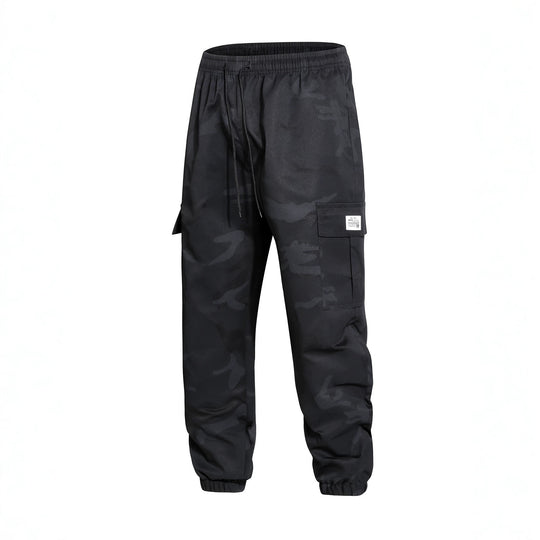 Herren Cargohose im Joggerstil mit Camouflage, Tunnelzugbund & elastischen Knöchelbündchen Shop Nory