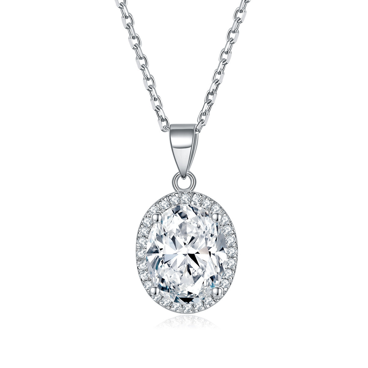 Damen eleganter Anhänger mit blauem Kristall Shop Nory