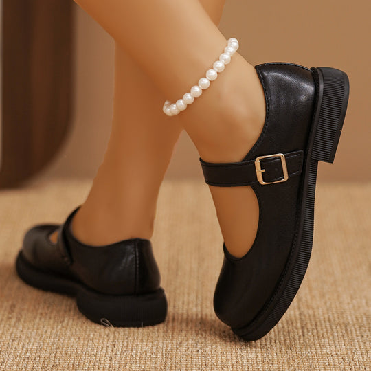 Damen Mary-Jane Slipper mit gepolsterter Plateausohle und verstellbarem Schnallenriemen Shop Nory