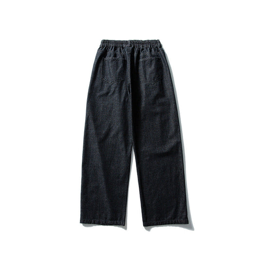 Damen Hochtaillierte weite Bundfalten-Hose aus Baumwollmischung mit geradem Bein Shop Nory