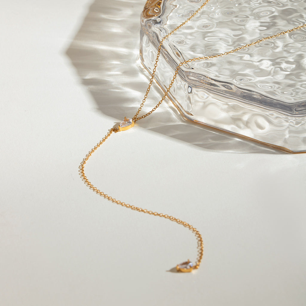 Damen Halskette mit elegantem Herzanhänger und verlängerbarem Design Shop Nory