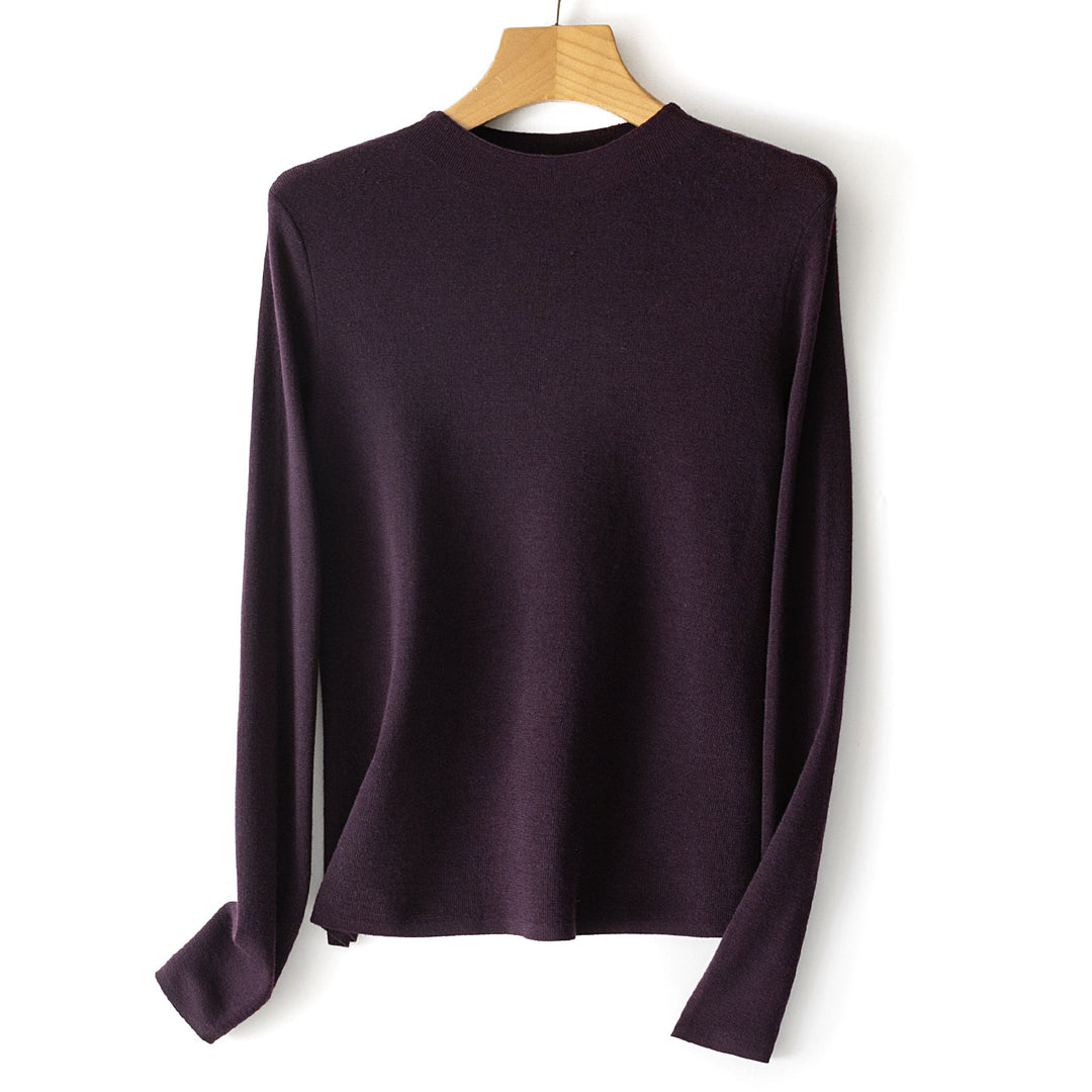 Damen Feinstrick-Pullover mit kurzem Stehkragen und schmaler Silhouette Shop Nory