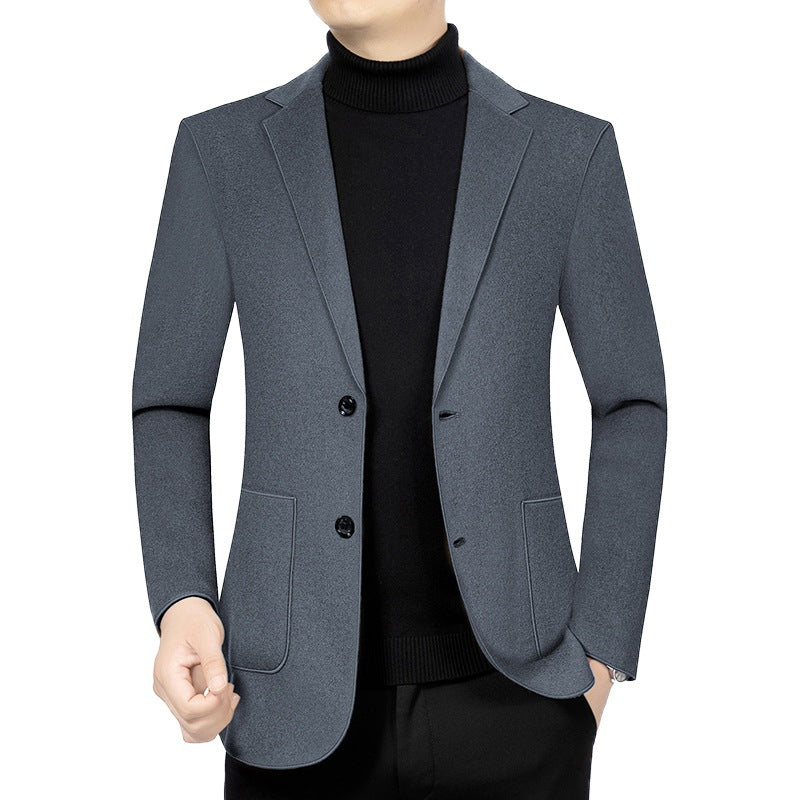 Herren Elegantes Slim-Fit Sakko aus Wolloptik mit aufgesetzten Außentaschen Shop Nory