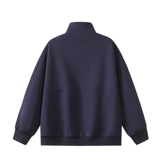 Herren Halbzip-Sweatshirt mit Stehkragen, Kängurutasche und Relaxed-Schnitt Shop Nory