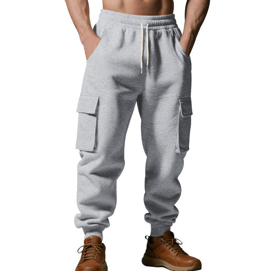 Herren Utility-Jogger mit Cargo-Taschen, Kordelzug und gerippten Bündchen Shop Nory