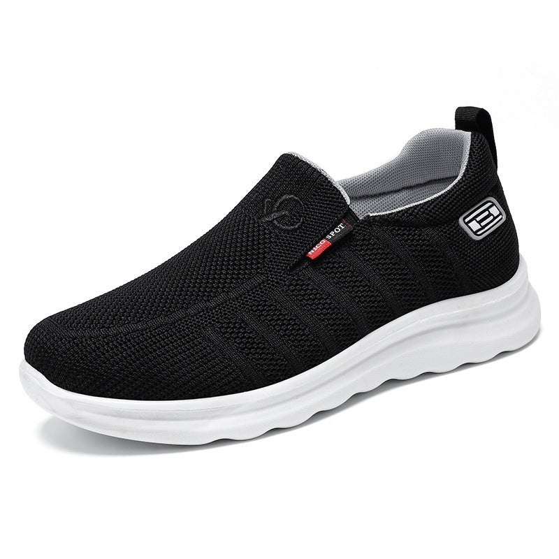 Herren nan atmungsaktiver gestrickter Slip-On Sneaker mit elastischem Einstieg und stoßdämpfender EVA-Zwischensohle Shop Nory