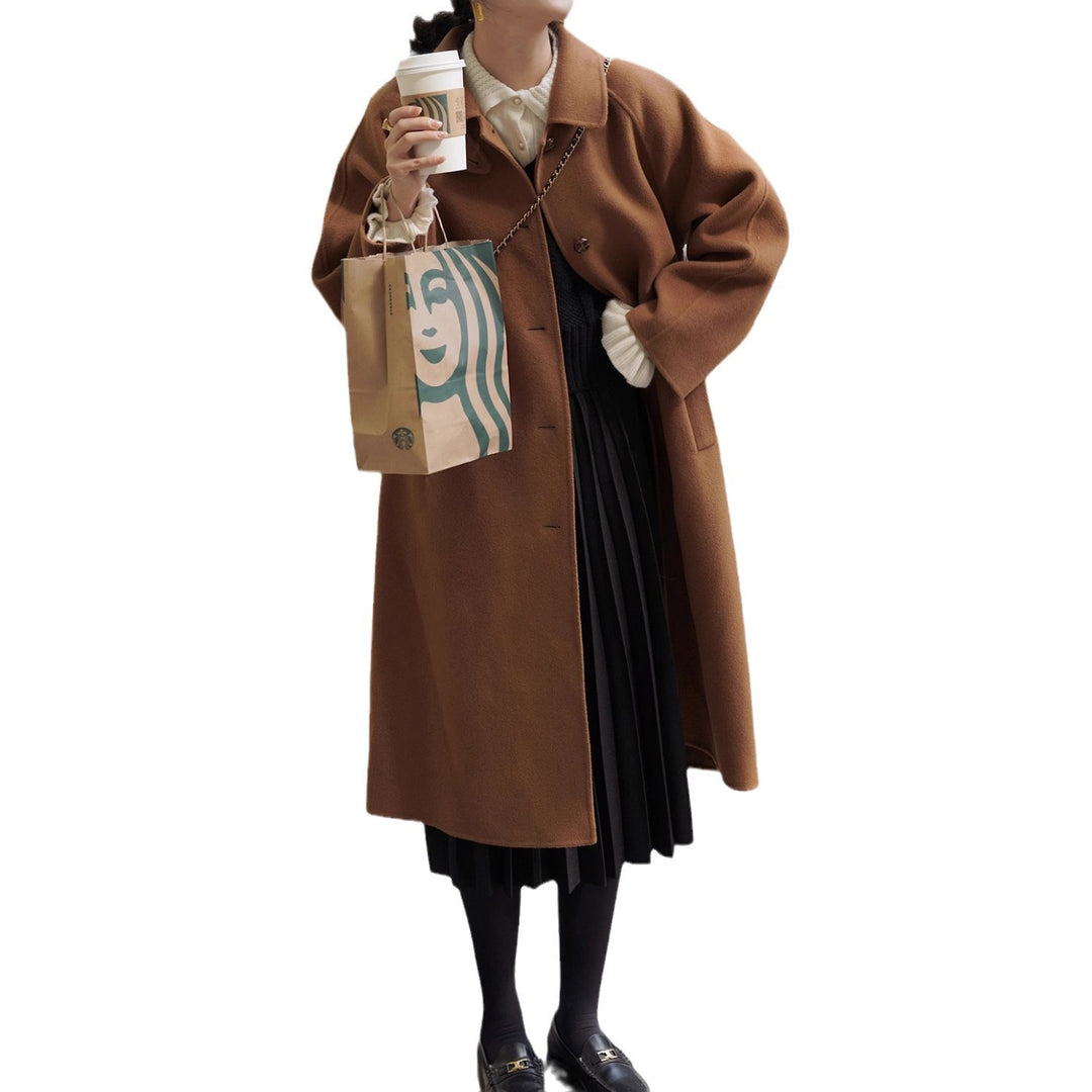 Damen Modische Oversize Wolljacke Shop Nory