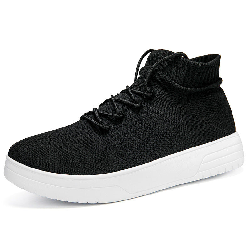 Damen Hohe Sneaker aus atmungsaktivem Strickmaterial