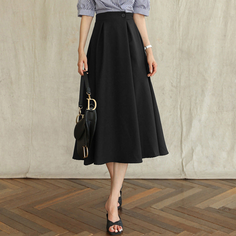 Damen Eleganter A-Linien Midi-Rock Shop Nory