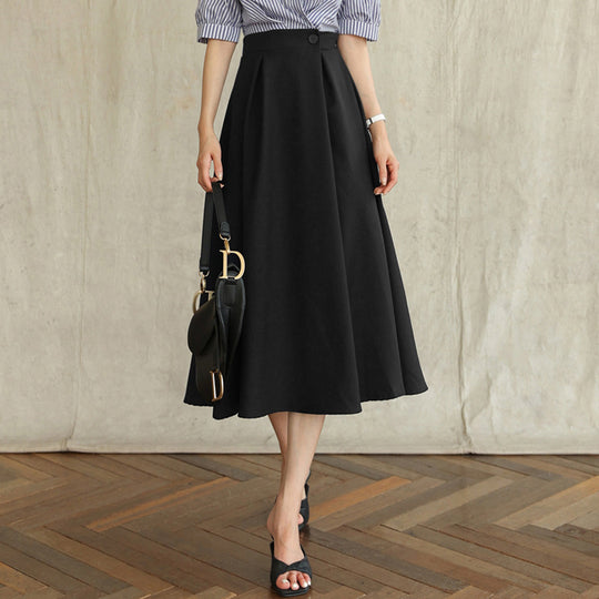 Damen Eleganter A-Linien Midi-Rock Shop Nory