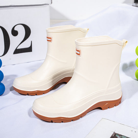 Herren Kurzschaftige Neongummierte Outdoor-Gummistiefelette mit stoßdämpfender Profilsohle Shop Nory