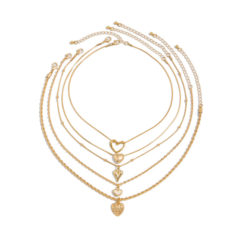 Halskettenset Mit Herzanhänger | Shop Nory