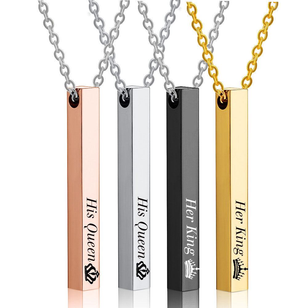 Damen Halskette mit gravierbarem, personalisiertem Anhänger aus hochwertigem Edelstahl Shop Nory
