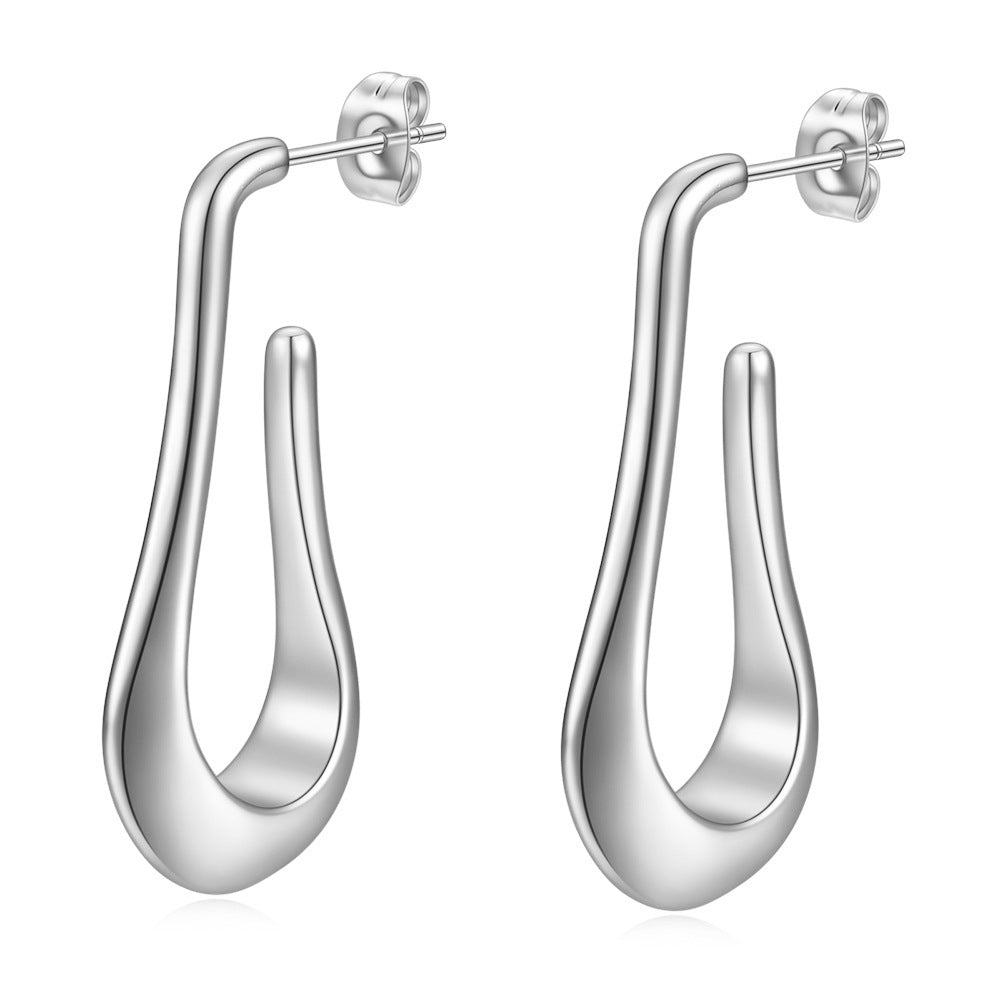 Damen Ohrhänger mit elegantem, geschwungenem Design Shop Nory