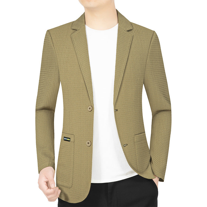 Herren Modernes Stretch Business-Sakko mit schmalem Schnitt und aufgesetzten Taschen Shop Nory
