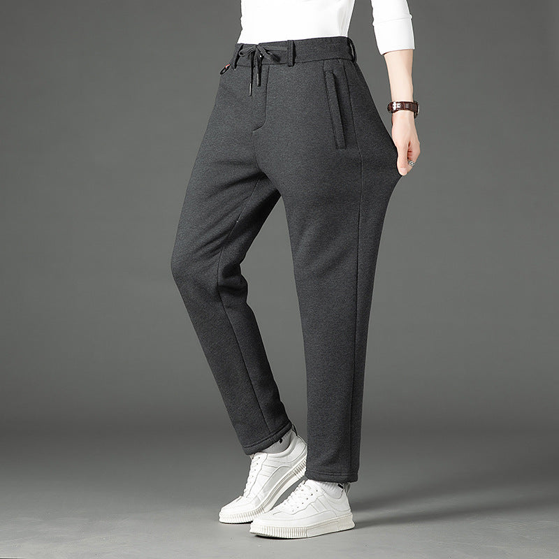 Herren Thermo-Jogginghose mit Teddyfutter, elastischem Bund und Reißverschlusstaschen Shop Nory