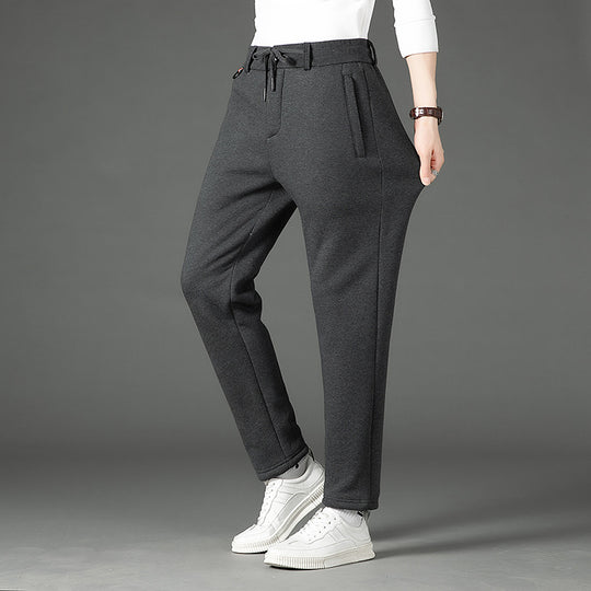 Herren Thermo-Jogginghose mit Teddyfutter, elastischem Bund und Reißverschlusstaschen Shop Nory