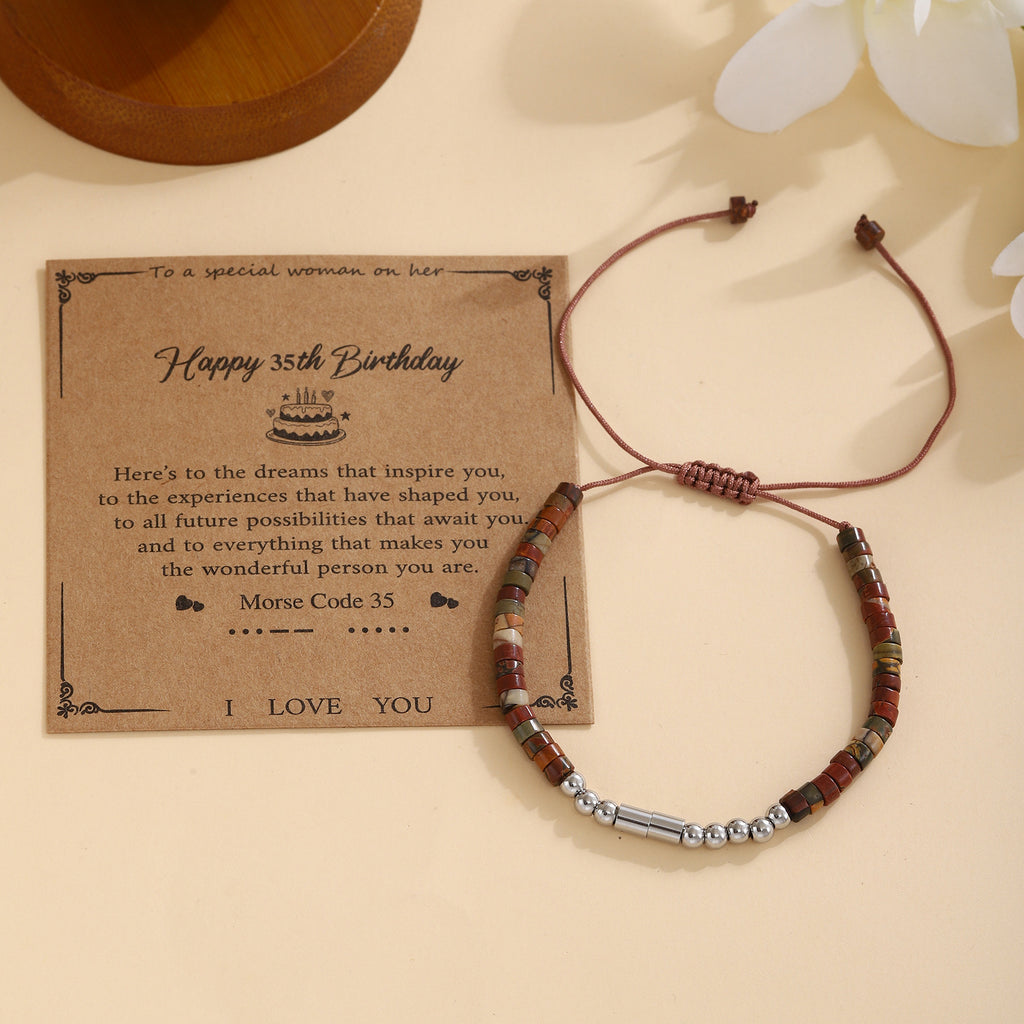 Damen Morse-Code Armband Shop Nory
