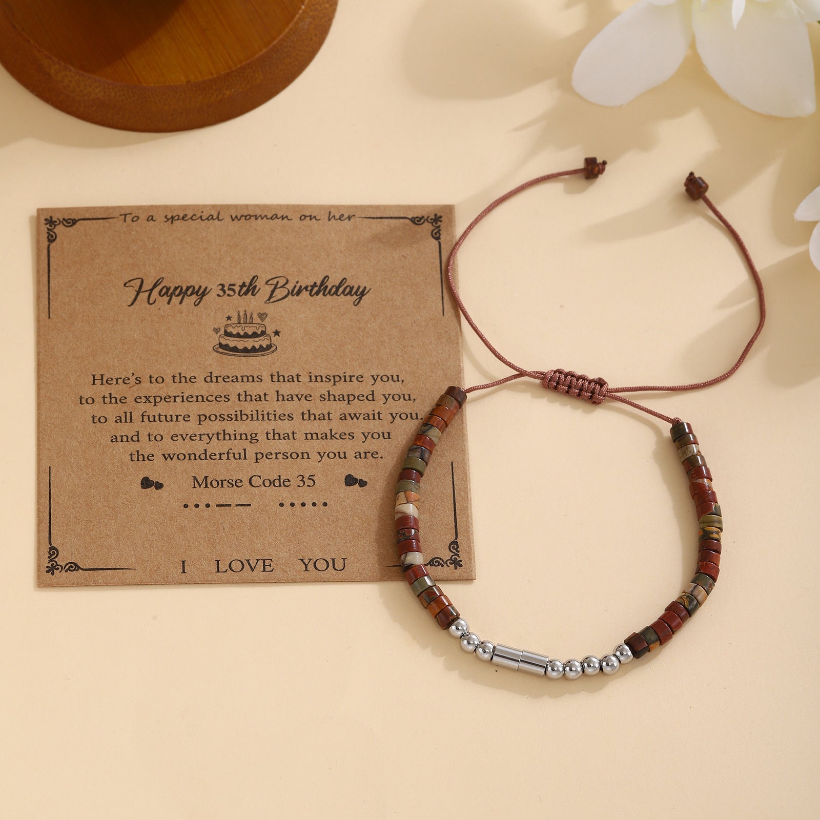 Damen Morse-Code Armband Shop Nory