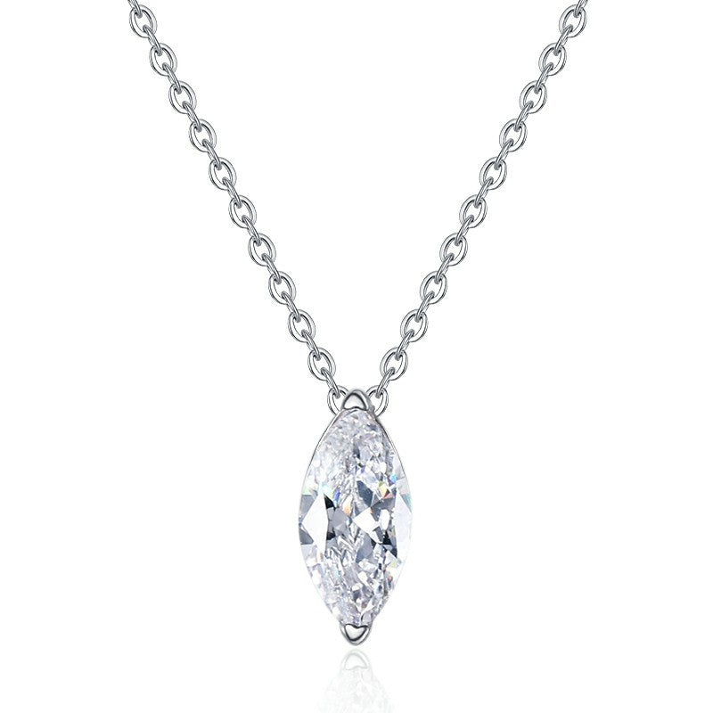 Damen Halskette mit elegantem Marquise-Anhänger Shop Nory