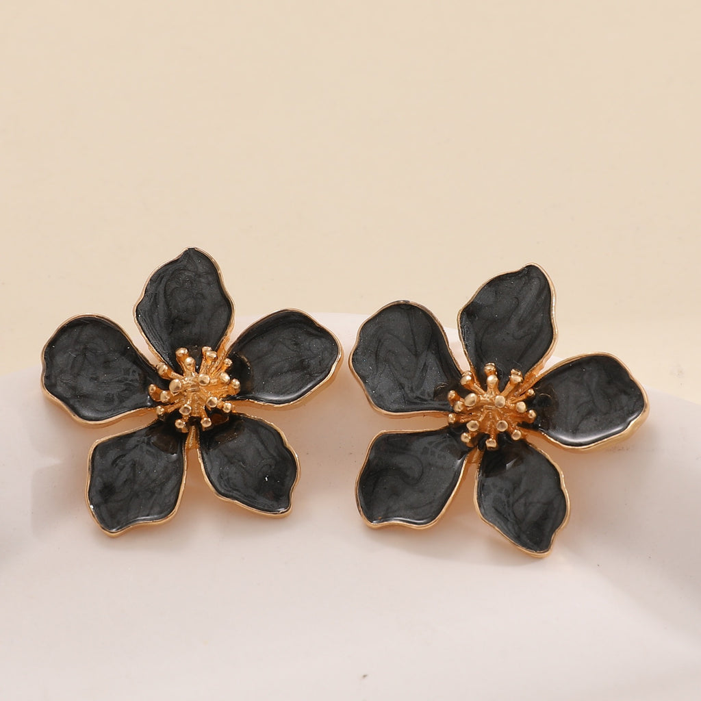 Damen Ohrringe im kunstvollen Blumenstil Shop Nory