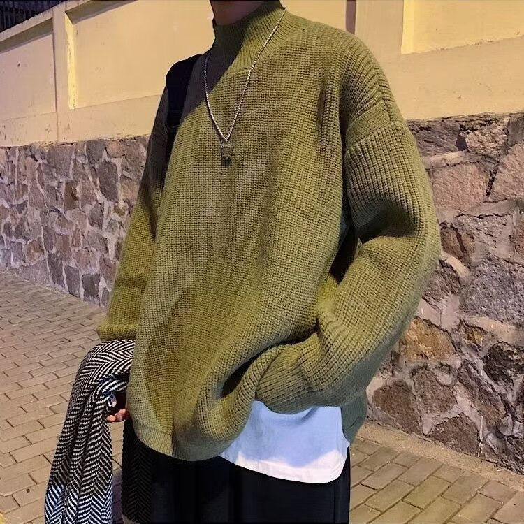 Damen Grobstrickpullover mit hohem Kragen Shop Nory