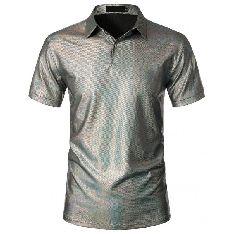 Herren glänzendes Polohemd aus hochwertigem Stoff Shopnory