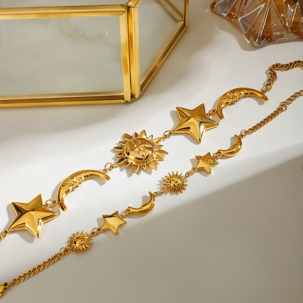 Damen Armbanduhr mit stilvollen astronomischen Motiven Shop Nory