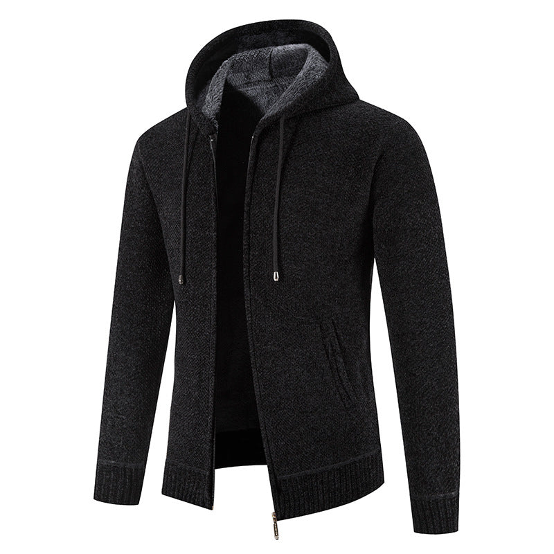 Herren Kapuzenjacke mit weichem Innenfutter und innovativem Design