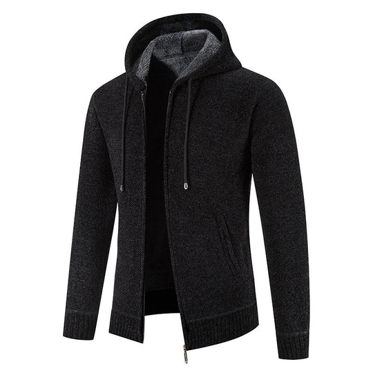 Herren Kapuzenjacke mit weichem Innenfutter und innovativem Design